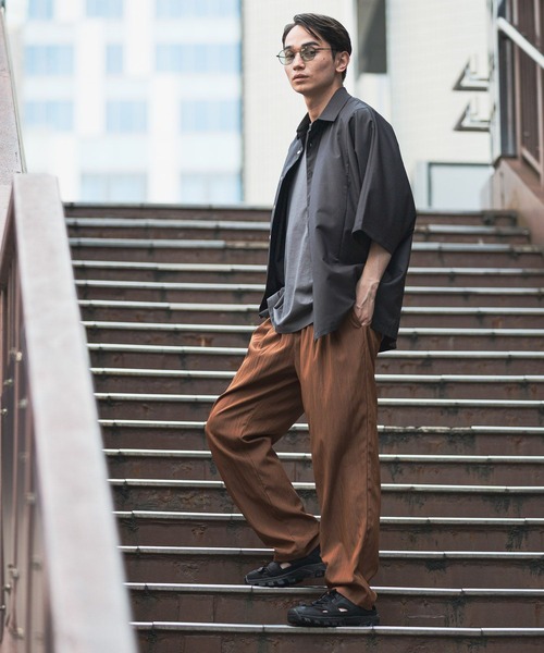 LAKOLE（ラコレ） パンツ 「セットアップ可」冷感ワッシャーパンツ