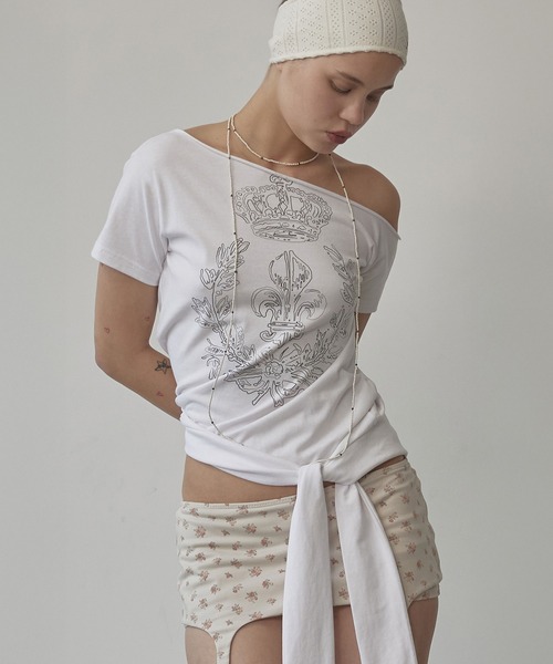 トップス sculptor chateau shithole tie tee セール】Chateau Shithole Tie Tee（Tシャツ/カットソー
