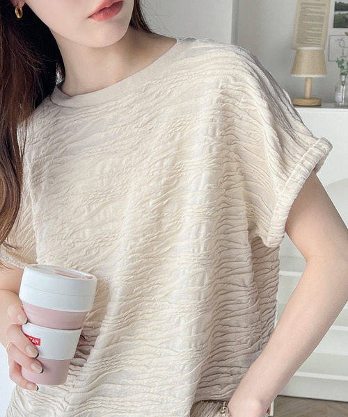 「Java」 半袖カットソー LARGE ブラウン レディース