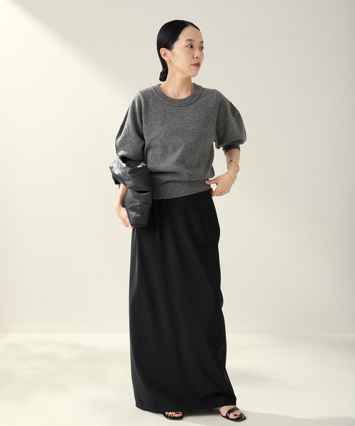 プラージュドゥシャルム ロングスカート Aライン リネン混 きれいめ 日本製 M plage スカート（ファッション）のおすすめ人気商品一覧 通販