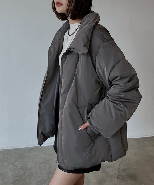 PAGEBOY サステナウォームナカワタブルゾン グレー 【 新品 タグ付き】 PAGEBOY（ページボーイ） ブルゾン アウター サステナウォームナカワタ