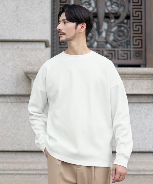 SPU（スプ） tシャツ 抗菌防臭ワッフルクルーネック＆ヘンリーネック