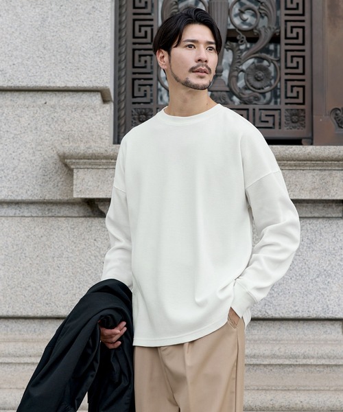 SPU（スプ） tシャツ 抗菌防臭ワッフルクルーネック＆ヘンリーネック