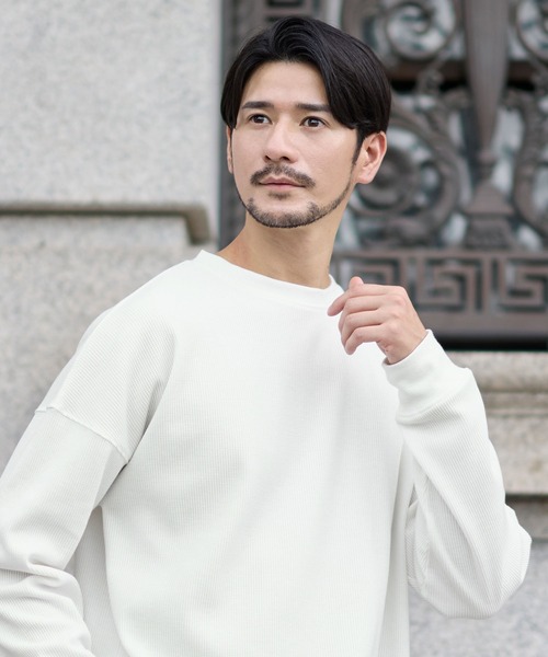 SPU（スプ） tシャツ 抗菌防臭ワッフルクルーネック＆ヘンリーネック