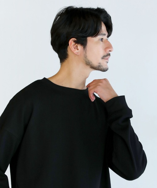 SPU（スプ） tシャツ 抗菌防臭ワッフルクルーネック＆ヘンリーネック