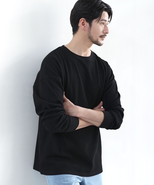 SPU（スプ） tシャツ 抗菌防臭ワッフルクルーネック＆ヘンリーネック