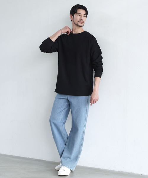 SPU（スプ） tシャツ 抗菌防臭ワッフルクルーネック＆ヘンリーネック