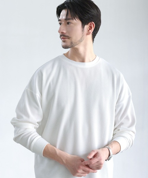 SPU（スプ） tシャツ 抗菌防臭ワッフルクルーネック＆ヘンリーネック