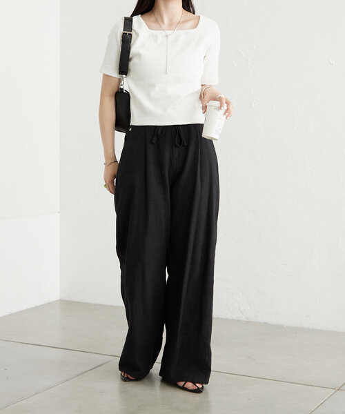 「mystic」 半袖カットソー FREE ブルー レディース_画像5