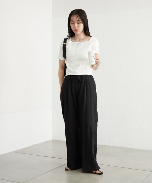 「mystic」 半袖カットソー FREE ブルー レディース_画像7