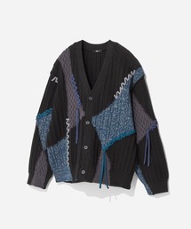 HARE（ハレ） カーディガン ハイショクステッチニットカーディガン