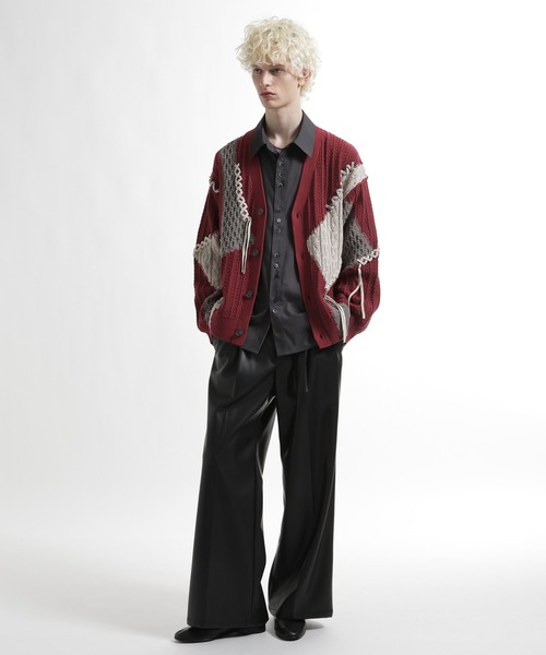 HARE ピグメントステッチニットカーディガン HARE（ハレ）の「ピグメントステッチニットカーディガン(HARE