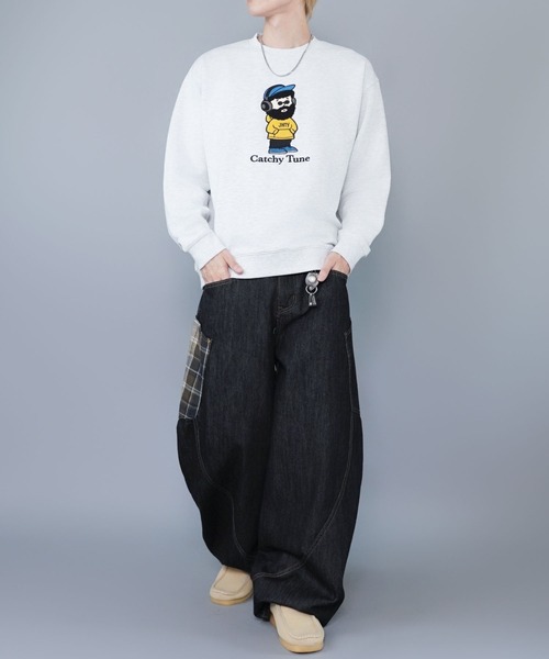 SPINNS（スピンズ） トレーナー スウェット ひげおじさんスウェット