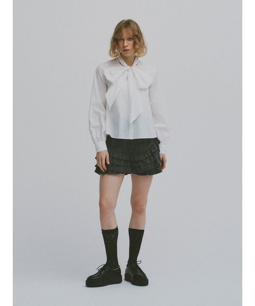 FURFUR（ファーファー） パンツ フリルレイヤースウェードショート