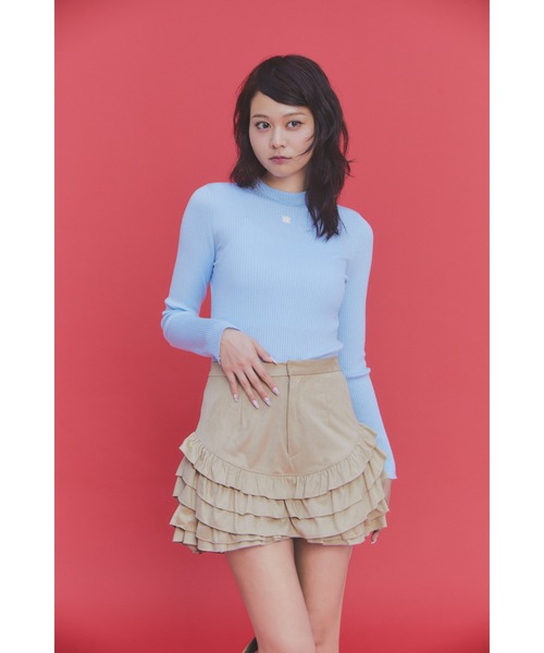 FURFUR（ファーファー） パンツ フリルレイヤースウェードショート