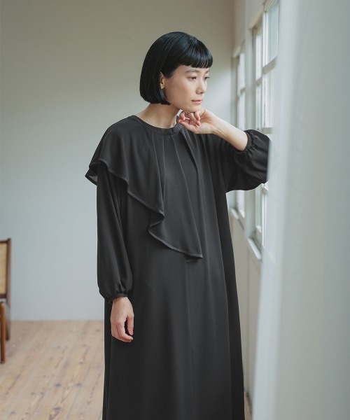 Neina 喪服 セレモニースーツ セットアップ 卒業式 洗える防しわアシメ