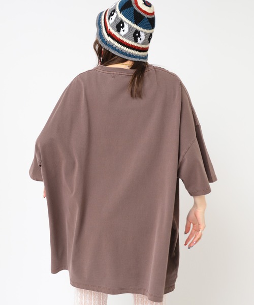 「RNA」 半袖Tシャツ MEDIUM ブラウン レディース_画像3