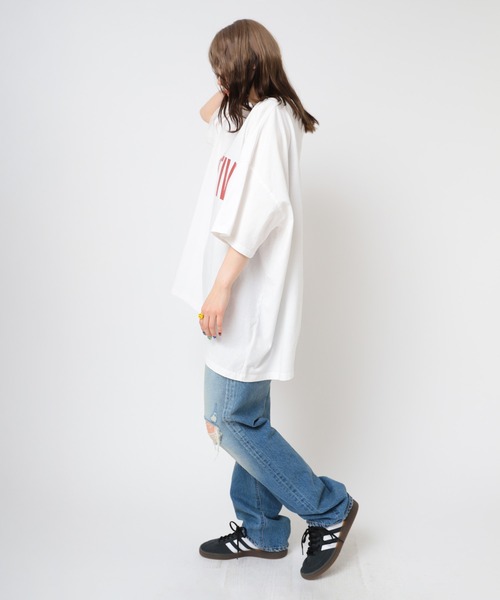 「RNA」 半袖Tシャツ MEDIUM ブラウン レディース_画像7