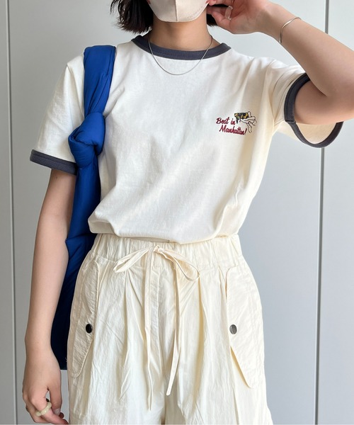 「CPCM」 半袖Tシャツ MEDIUM オフホワイト レディース_画像2