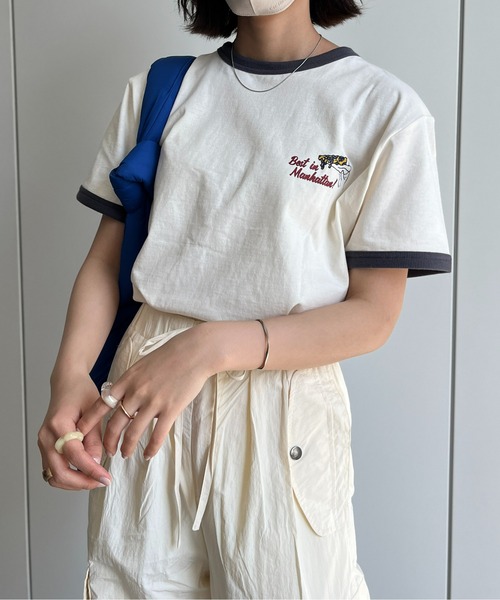「CPCM」 半袖Tシャツ MEDIUM オフホワイト レディース_画像3