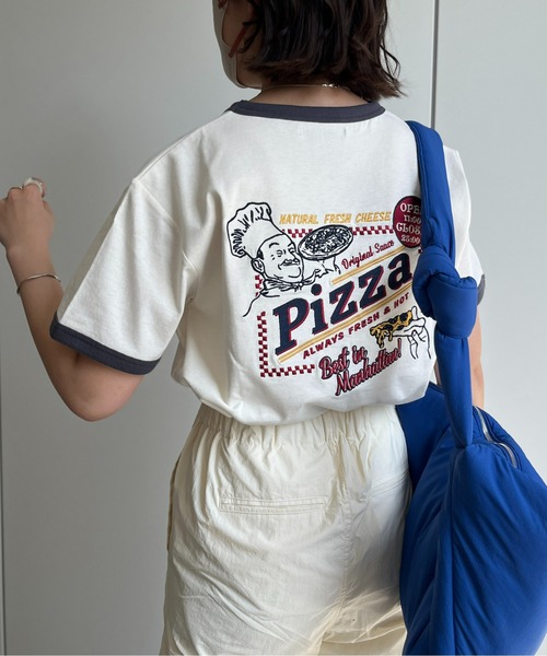 「CPCM」 半袖Tシャツ MEDIUM オフホワイト レディース_画像5