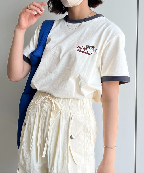 「CPCM」 半袖Tシャツ MEDIUM オフホワイト レディース_画像8
