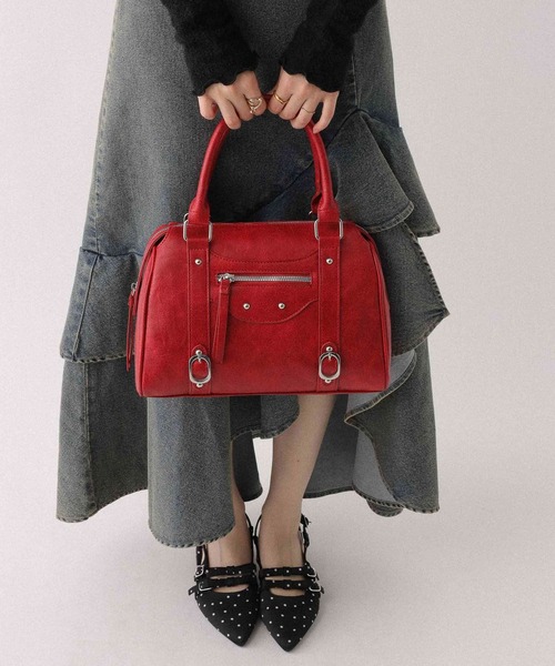 Heather（ヘザー） ボストンバッグ フェイクレザーボストンBAG 607269