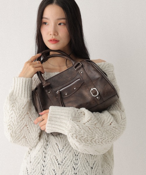 Heather（ヘザー） ボストンバッグ フェイクレザーボストンBAG 607269
