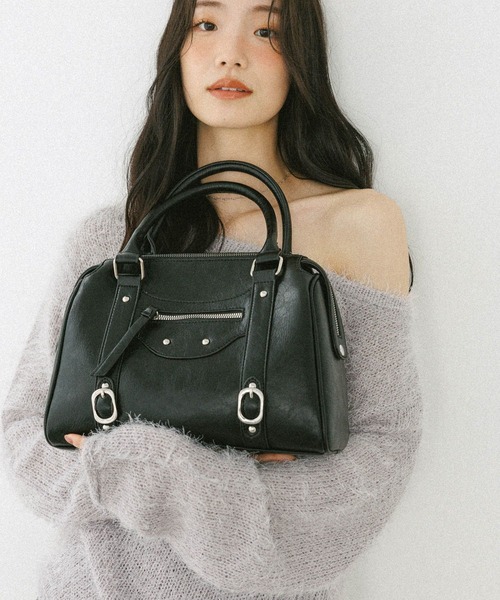 Heather（ヘザー） ボストンバッグ フェイクレザーボストンBAG 607269