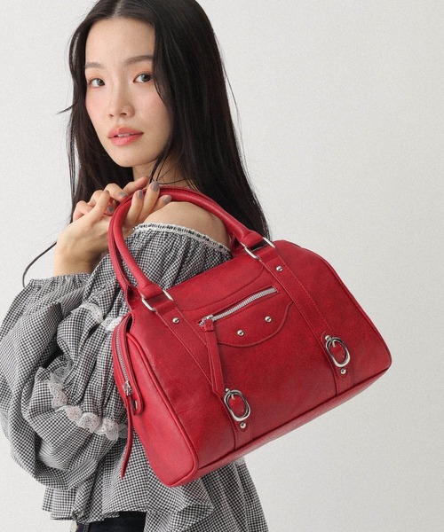 Heather（ヘザー） ボストンバッグ フェイクレザーボストンBAG 607269