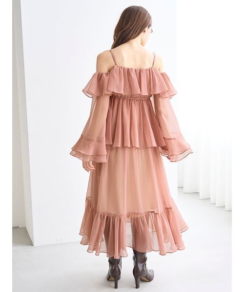 SNIDEL（スナイデル） ワンピース オフショルフリルワンピース