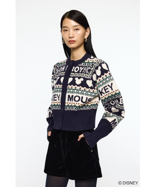 Disney SERIES CREATED by MUS カーディガン MD FAIR ISLE ニット