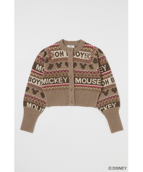 Disney SERIES CREATED by MUS カーディガン MD FAIR ISLE ニット