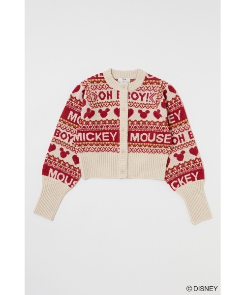 Disney SERIES CREATED by MUS カーディガン MD FAIR ISLE ニット