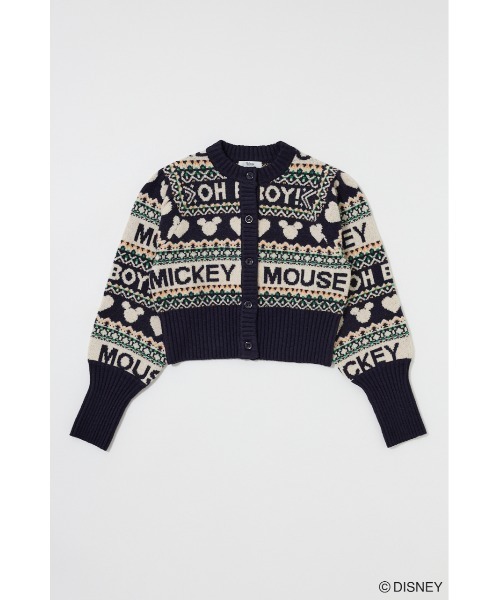 Disney SERIES CREATED by MUS カーディガン MD FAIR ISLE ニット