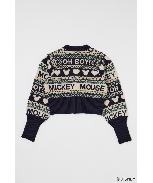 Disney SERIES CREATED by MUS カーディガン MD FAIR ISLE ニット