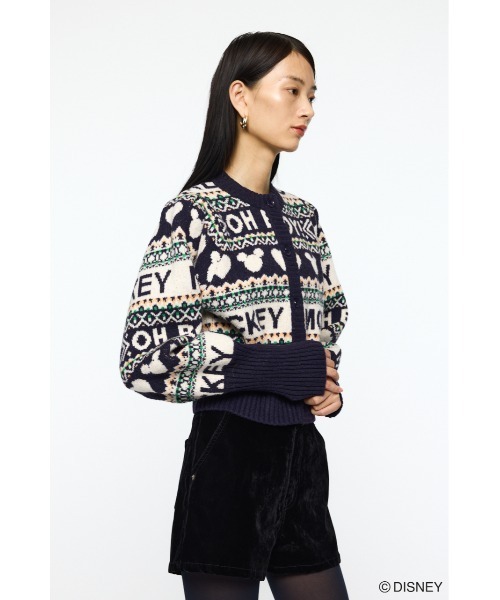 Disney SERIES CREATED by MUS カーディガン MD FAIR ISLE ニット