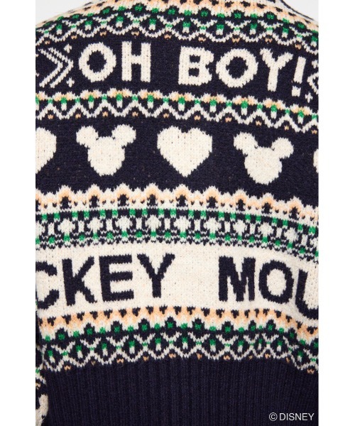 Disney SERIES CREATED by MUS カーディガン MD FAIR ISLE ニット