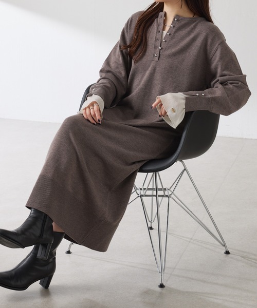 COLLAGE GALLARDAGALANTE ワンピース 2WAYスウェットライクニット