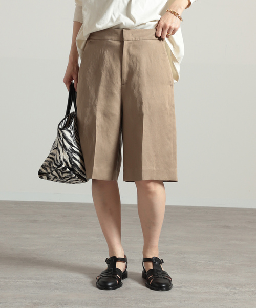 「VERMEIL par iena」 ハーフパンツ 36 ベージュ レディース_画像3