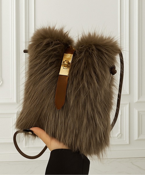 専用【完売】CARUS✨ミニファーバッグ　ブラウン 完売】CARUS ミニファーバッグ ブラウン 【公式通販】