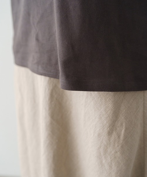 「LOUNGEDRESS」 半袖Tシャツ FREE チャコールグレー レディース_画像9