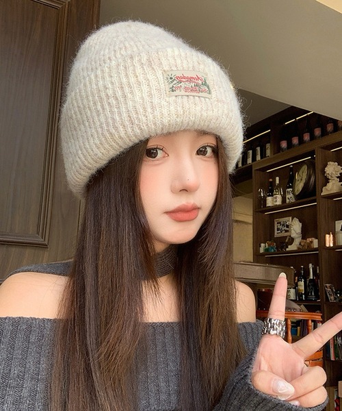 Chiina ニット帽 ニットキャップ Chiina /タグ付きカジュアルニット帽