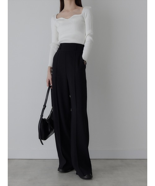 amel（エイメル） tシャツ ハートネックデザイントップス / ホワイト