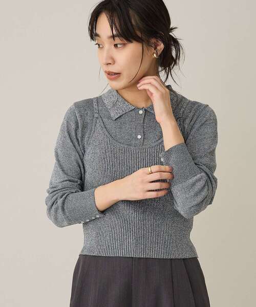 ポロバイラルフローレン アンサンブル クルーネックカーディガン 半袖ニット 近年 POLO RALPH LAUREN（ポロ・ラルフローレン） ポロ ラルフローレン