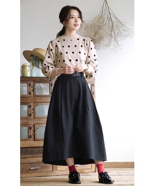 「e-zakkamania stores」 長袖ニット フリー ベージュ レディース_画像5