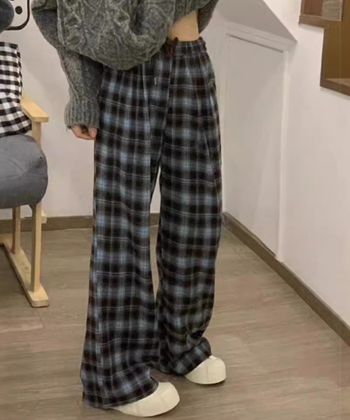 パンツ イージーチェックパンツ レディース : ZOZOTOWN Yahoo!店