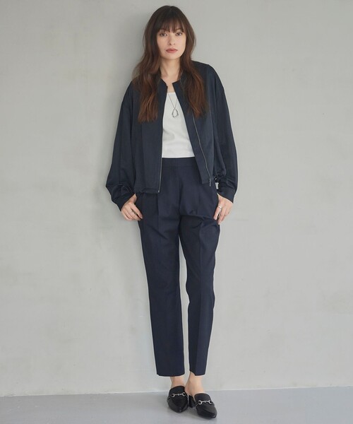 「ICB」 ナイロンブルゾン 4 ネイビー レディース_画像2