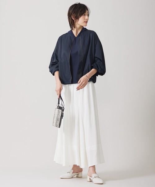 「ICB」 ナイロンブルゾン 4 ネイビー レディース_画像6