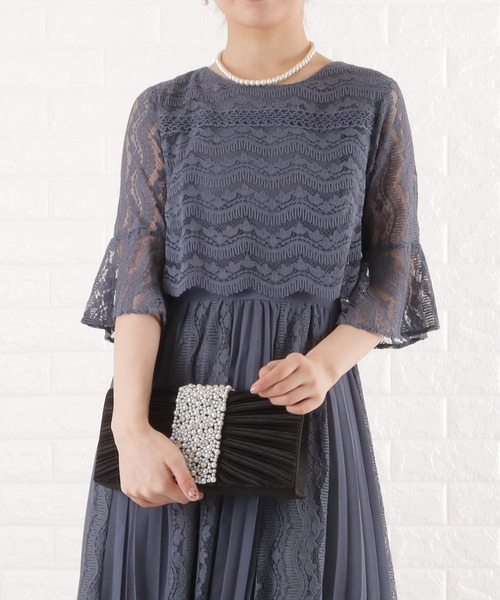 「Lace Ladies」 半袖ワンピース M ミント レディース_画像8